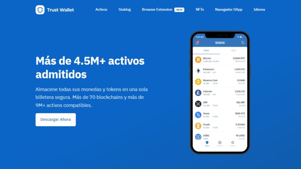Trust wallet home