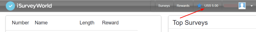 5 dolares al registrarse en isurveyworld