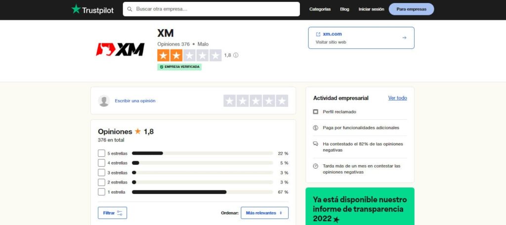 trustpilot xm