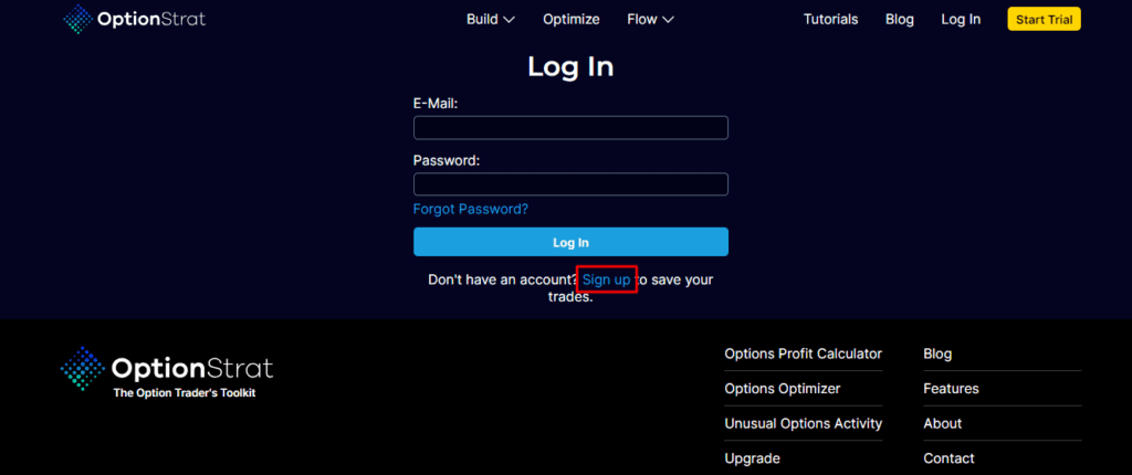 optionstrat registro paso 2