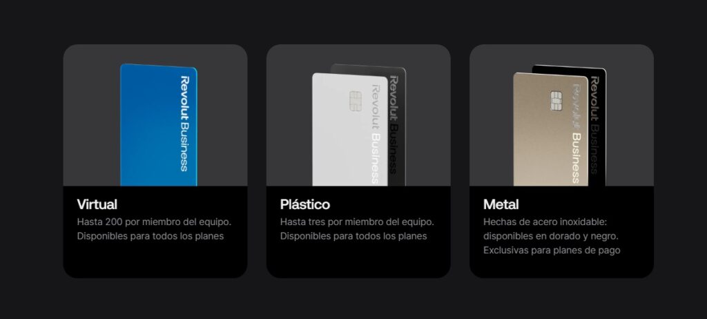 Tarjeta revolut cuenta de empresas