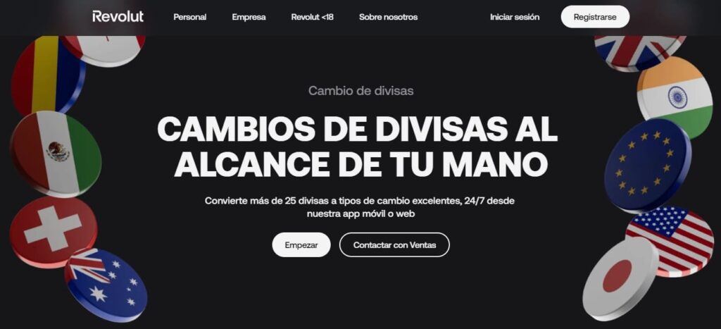 cambio de divisas revolut empresas
