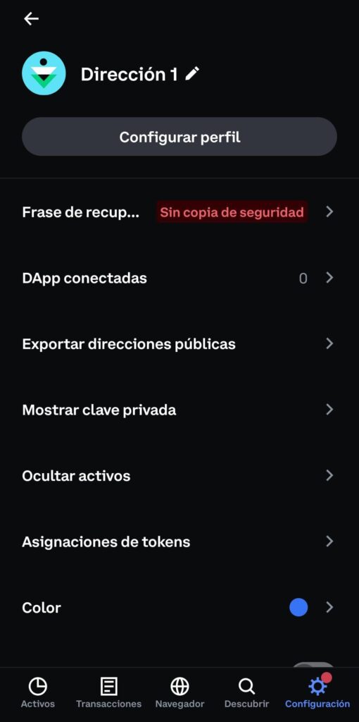 registro coinbase wallet paso 4