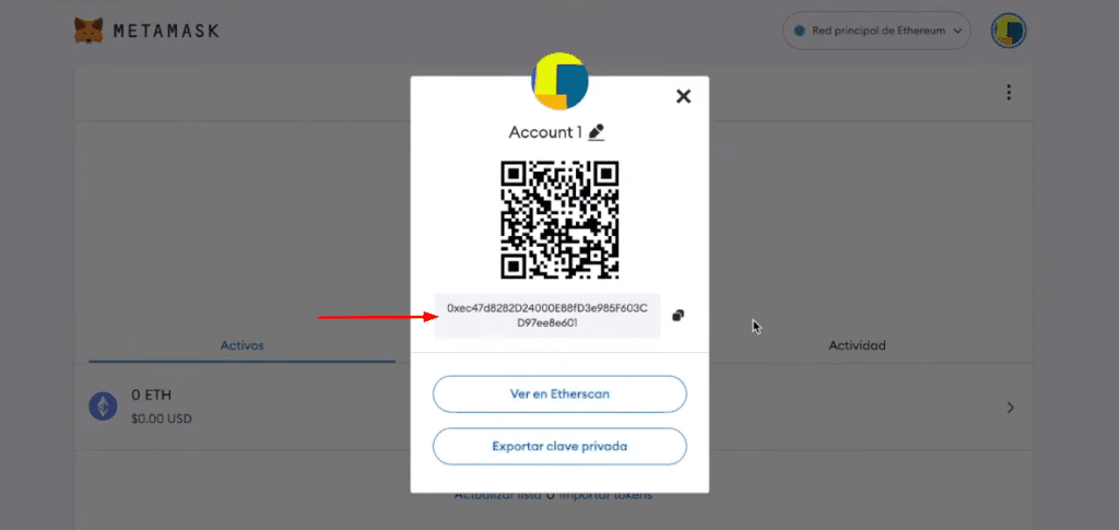depositar criptomonedas en metamask