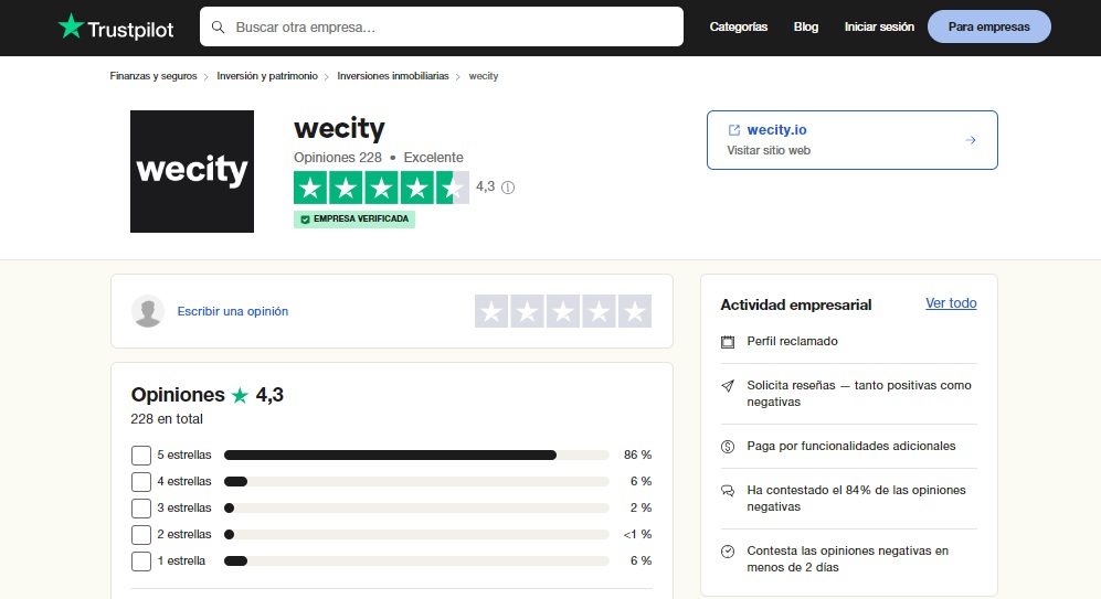 opiniones wecity