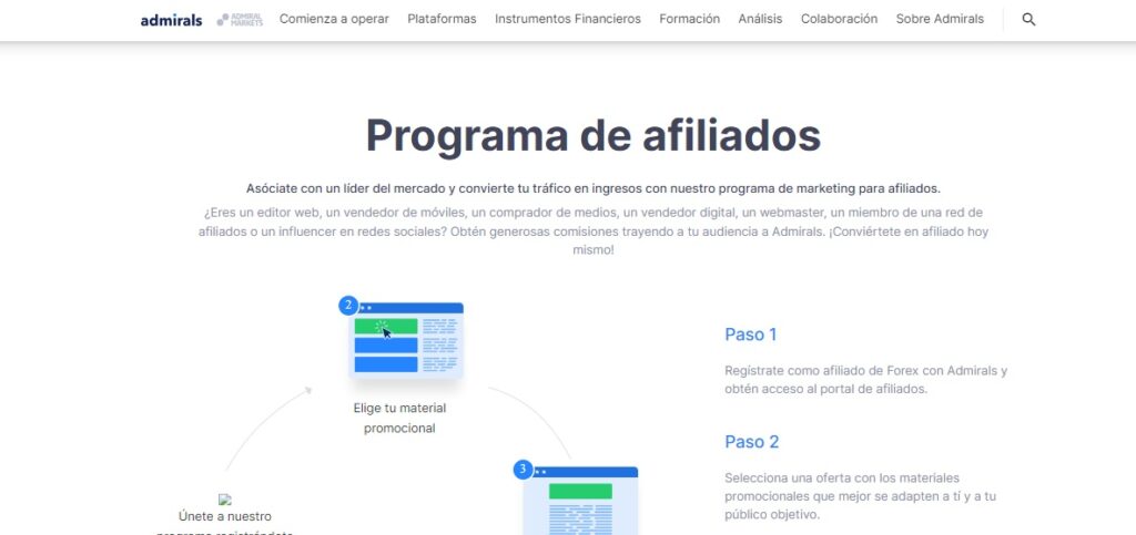 programa de afiliados admirals