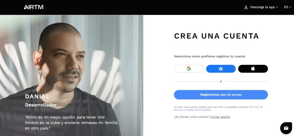 registro airtm paso 3