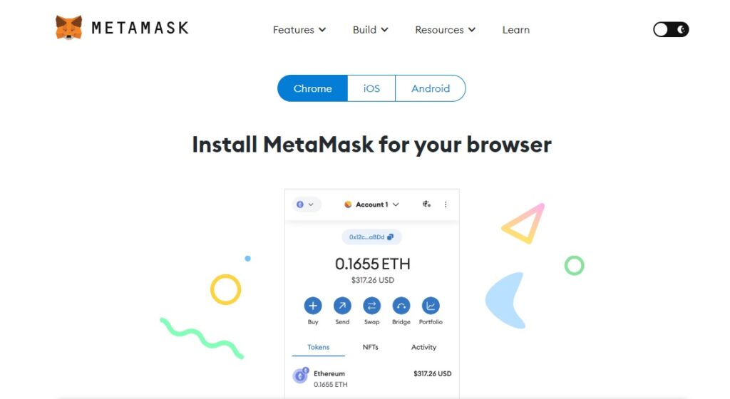registro metamask paso 2