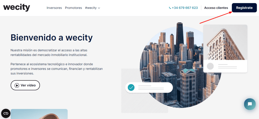 registro wecity paso 1