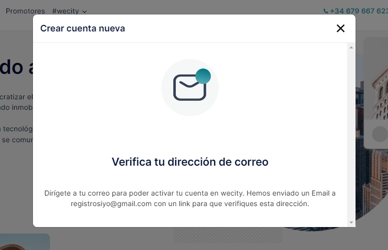 registro wecity paso 3