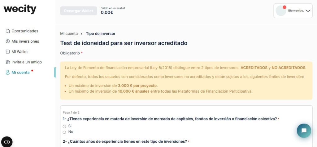 test tipo de inversor wecity