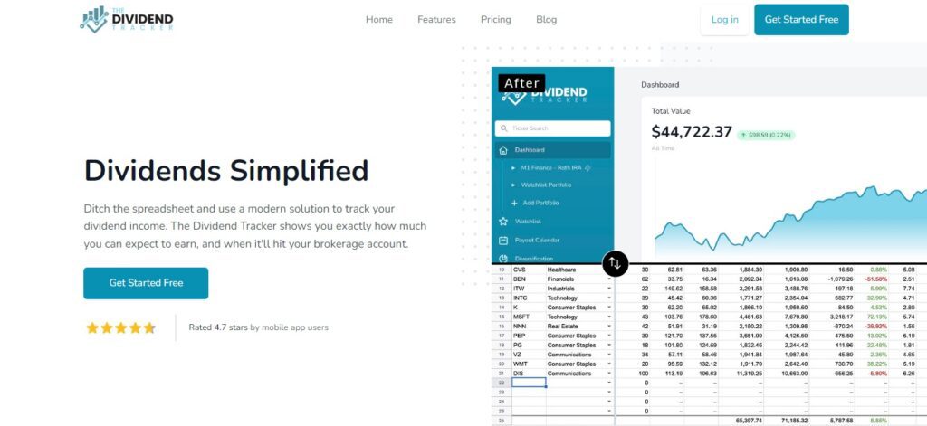 the dividend tracker inicio