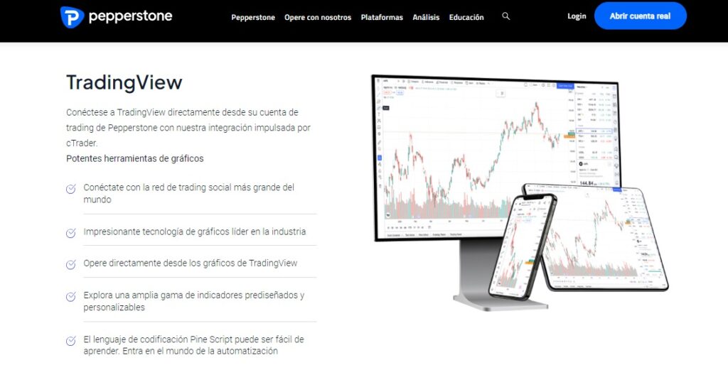 tradingview en pepperstone