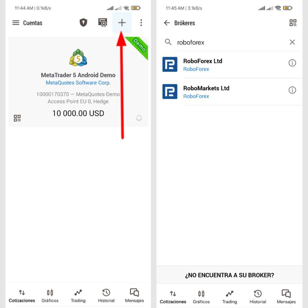 conectar copyfx metatrader android paso 2