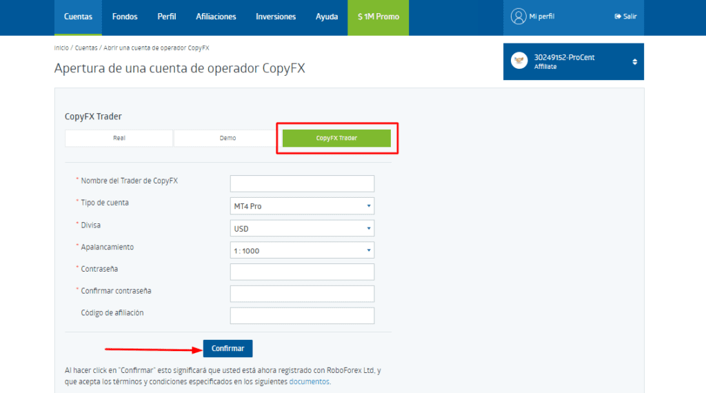 registro copyfx paso 3