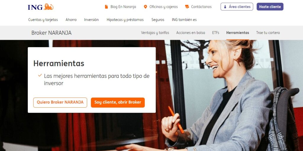 herramientas broker naranja ing