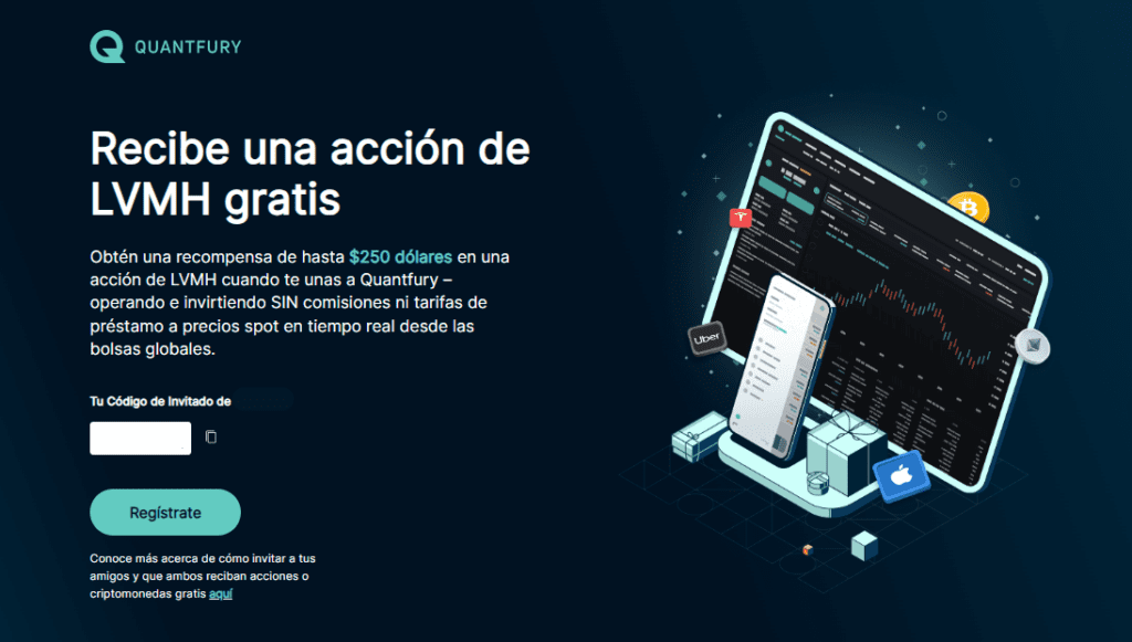 invitacion codigo 205 dolares quantfury