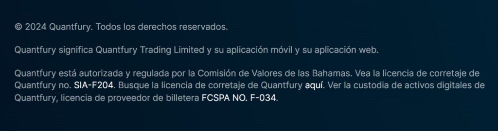 quantfury seguridad