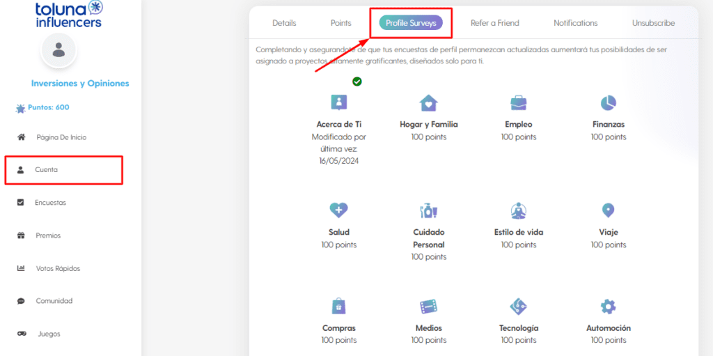 encuestas del perfil toluna