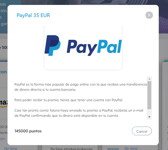 paypal toluna