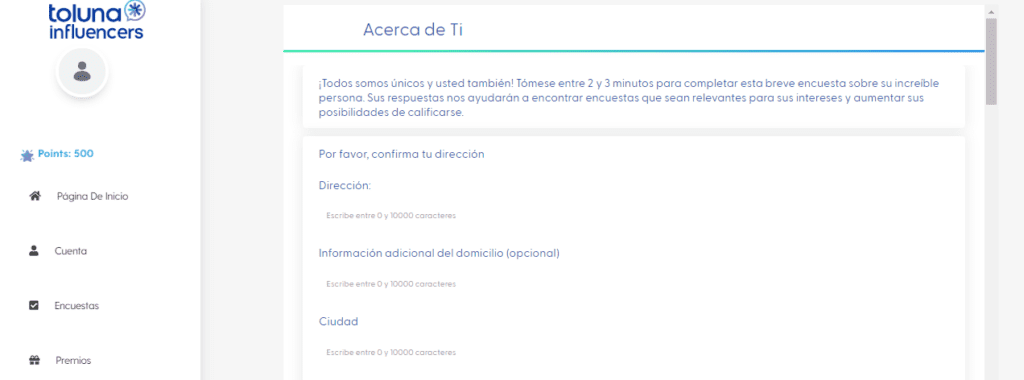 registro toluna paso 5