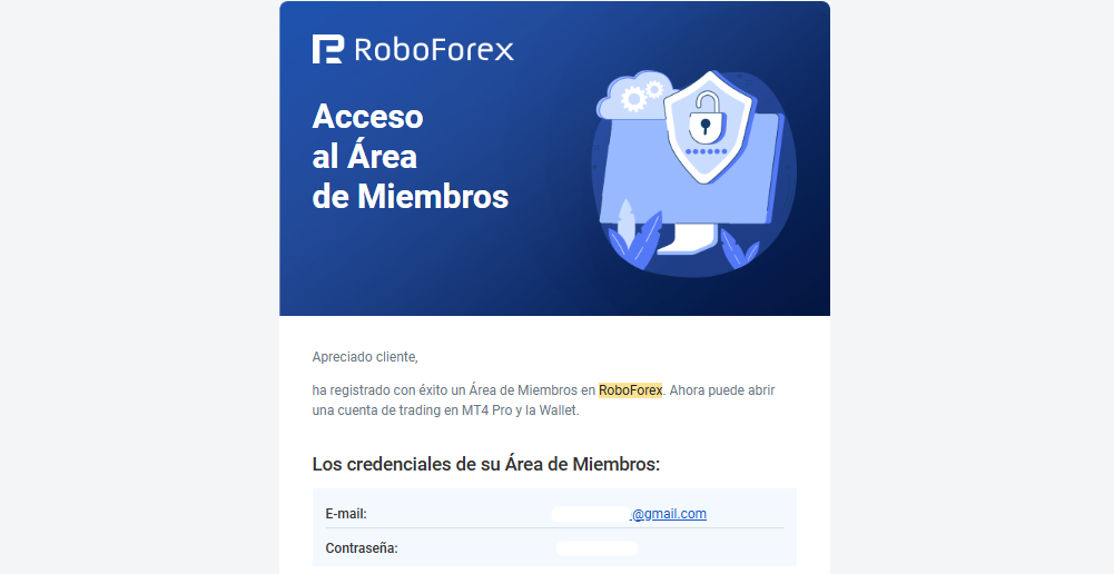 registro programa infinity roboforex paso 2.5